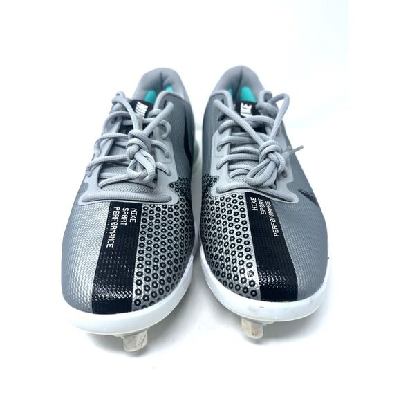 Nike men's 12 Force Zoom Trout 7 PRO Low Silver Baseball Cleats NEW DC9905 006 - Picture 8 of 9